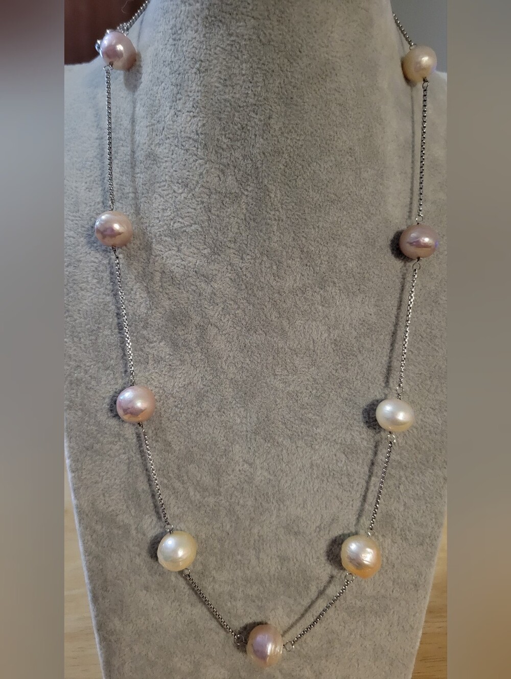 ✨Authentic HONORA Genuine Freshwater Pearl And Sterling Silver Lariat Necklace✨